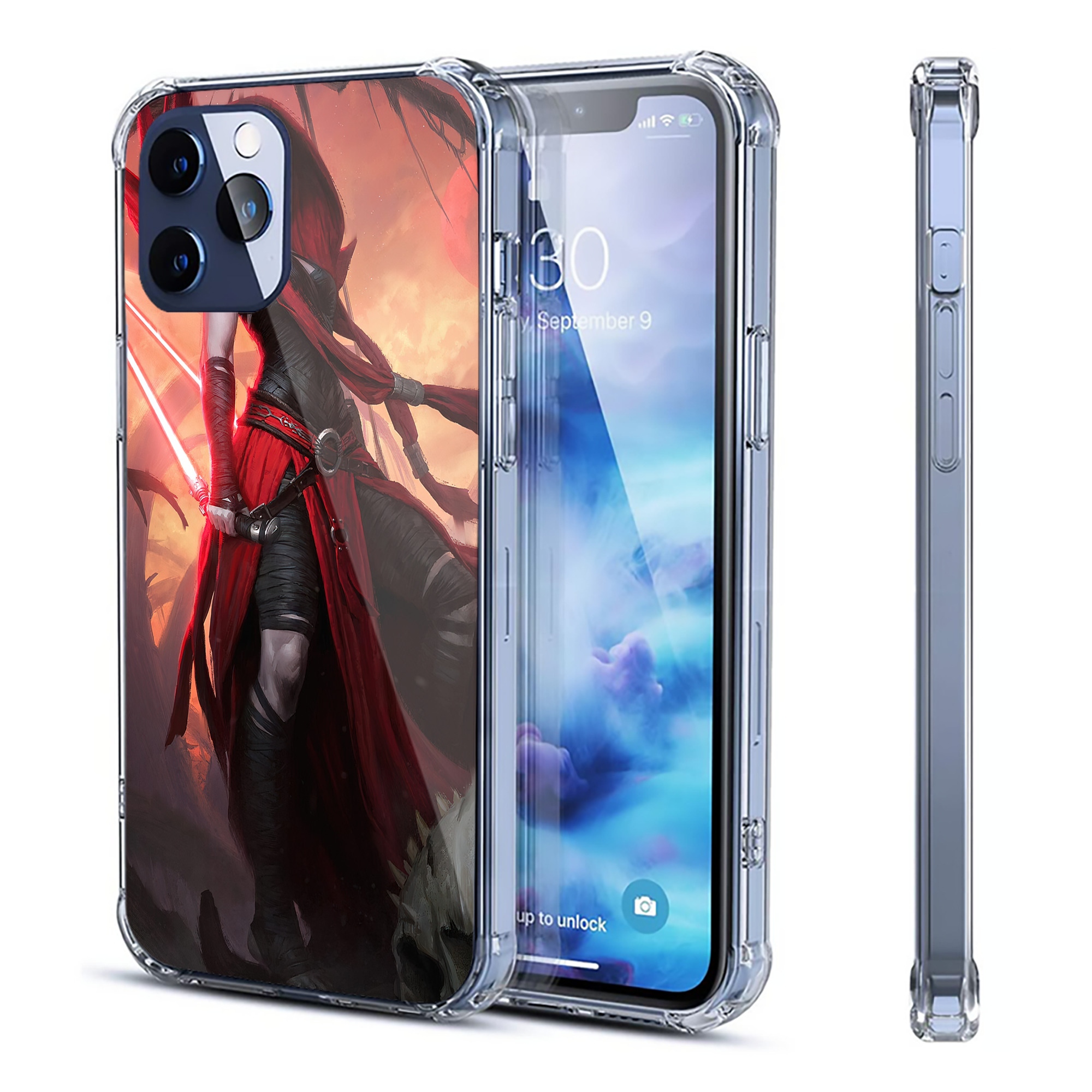 （画像用） スター・ウォーズ Star Wars 【iPhone 12シリーズ対応】透明スマホケース（クリアソフトケース）